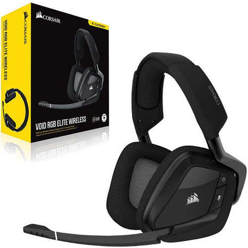 Stroomopwaarts Stationair Zinloos Corsair Void RGB Elite Wireless Premium Gaming Headset with 7.1 Surround  Sound - Discord Certified - Works with PC, PS5 and PS4 - Carbon  (CA-9011201-NA)