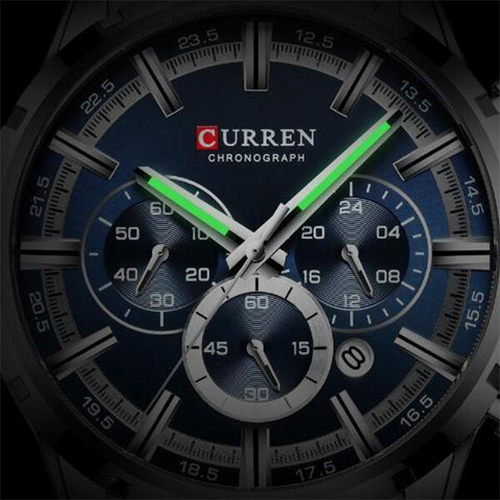 Curren Stainless Steel Chronograph Men's Watch (Dial - 4.7cm) - CUR198