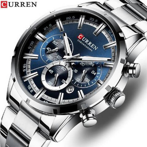 Curren Stainless Steel Chronograph Men's Watch (Dial - 4.7cm) - CUR198