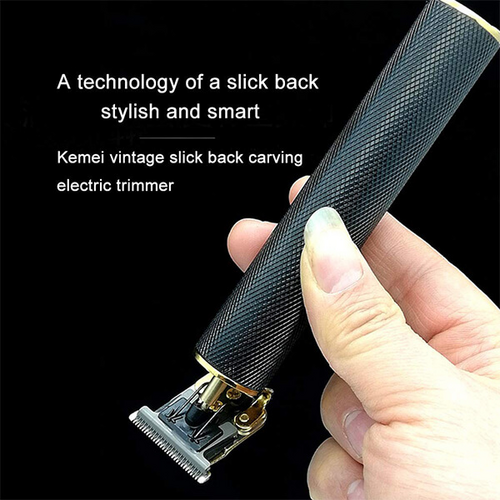 Kemei Hair Clipper for Men Professional Hair Trimmer Barbers Beard Trimmer  Cordless Rechargeable Hair Cutting Grooming Kit with 6 Guide Comb T Blade  Trimmer LED Display Gold