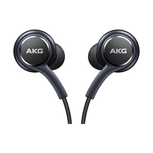 ElloGear OEM Earbuds Stereo Headphones for Samsung Galaxy S10 S10e Plus A31  A71 Cable - Designed by AKG - with Microphone and Volume Buttons (Black)